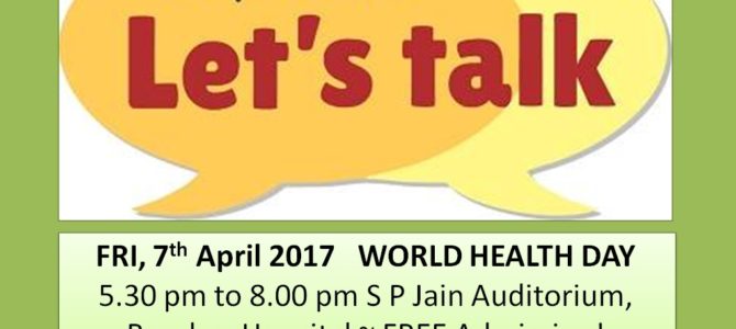 Depression~ Let’s Talk on World Health Day Depression~ Let’s Talk on World Health Day